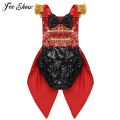 Infant Baby Girls Ringmaster Circus Costume Rompers Sleeveless Sequined Bowknot Romper for Halloween Cosplay Party Dress Up. 