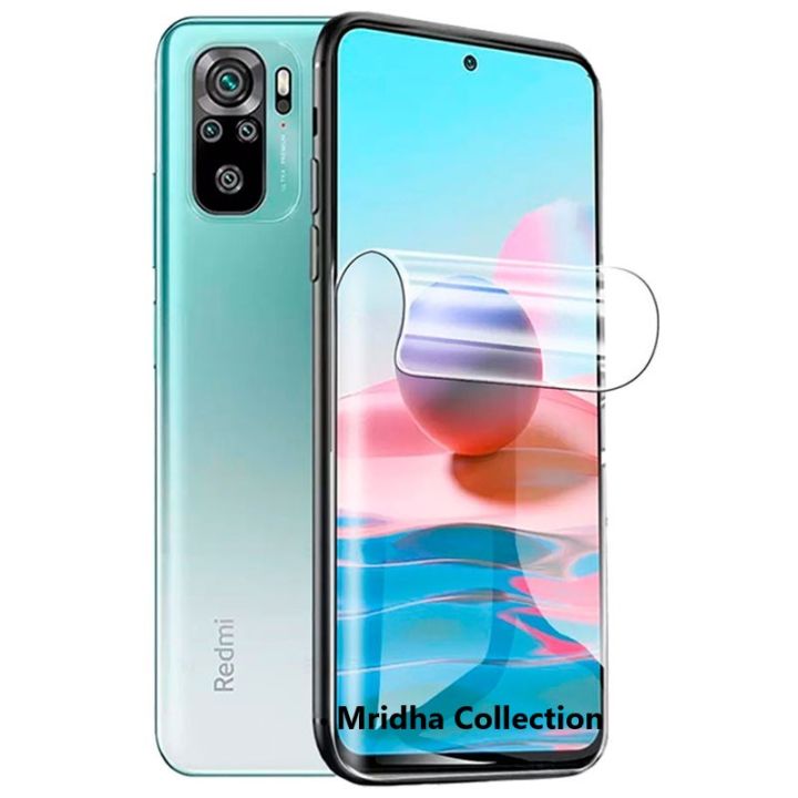 2in1%20Protector%20Combo%20Pack%20for%20Xiaomi%20Redmi%20Note%2010%20Pro%20Max%20(Clear%20Screen%20Protector%20Glass+Back%20Hydrogel%20Protector%20Poly)%20-%20Image%204