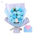 Soap Flower Bouquet bouquet Soap Flower Floral Artificial bouquet Realistic for Home Decor Anniversary Gift Mother's Day Office.
