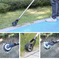 Edger Lawn Tool, Hand Manual Lawn Edger, Wheel Rotary Trimmer Grass Edger Shear for Garden Sidewalk ( 1.6m). 