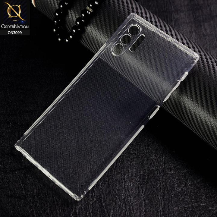 Samsung Galaxy Note 10 Plus Ultra Thin Transparent TPU Case, Soft Touch, Anti Fingerprint, Shock Resistant, Flexible, Protective Back Cover