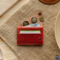 Avro Money And Card Holder Unstitched Chocolate Colour Wallet For Men Made By 100% Cow Leather. 