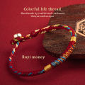 Handmade Tibetan Bracelet Colorful Thread Good Lucky Charm Rope Bracelet Bangles For Women Men Knots Red Thread Bracelets Mzea. 