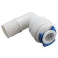 Water Purifier RO Membrane Housing Elbow Connector Suitable for All RO Models, 1/4 (White) Price for 1pcs. 