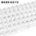 Full Transparent Crystal Keycaps DIY Customized Mechanical Keyboard Universal Keycaps 132 Keys Large Complete Set of Transparent Keycaps. 