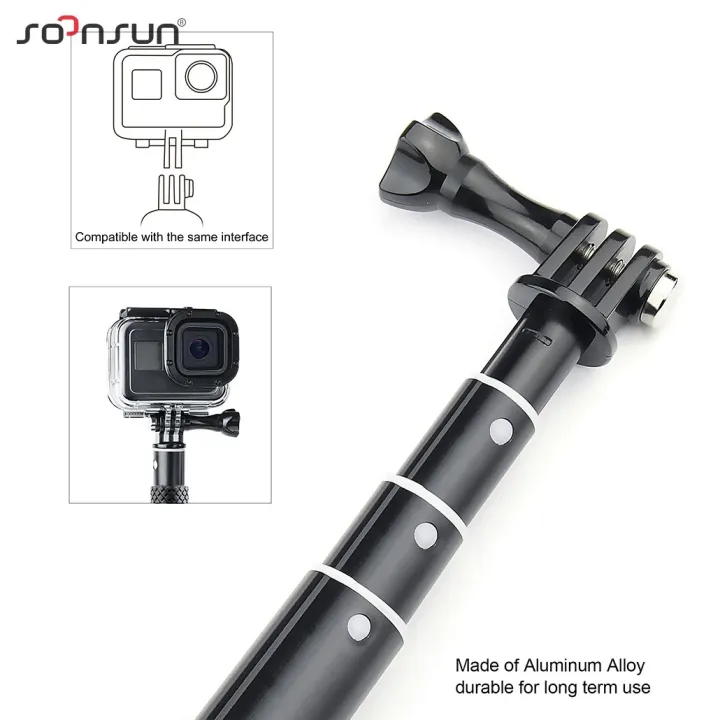 SOONSUN%20Waterproof%20Extendable%20Pole%20Selfie%20Stick%20for%20GoPro%20Hero%2012%2011%2010%209%208%207%20Hand%20Grip%20for%20SJCAM%20DJI%20Action%20Camera%20Accessories%20-%20Image%205