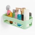 China Plastic Suction Cup Bathroom Corner Shelf – Shower & Toilet Storage Rack Organizer (Assorted Colors). 
