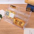 1Pc Acrylic Plastic Transparent Desktop Business Card Holder 8 Grids Clear Table Desk Shelf Storage Box Display Stand.