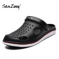 Summer Beach Sandals Men Outdoor Rubber Clogs Garden Shoes Zuecos Hombre Sandalias Paya Cholas Klompen Breathable Big Size 47 48. 