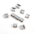 10pcs Vertical Micro USB 5pin Female Seat 180° Flat Mouth Without Curling Side Encounter. 