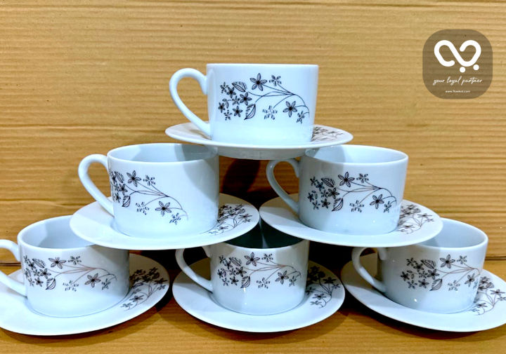 6 Pieces Can Cup Set Exclusive Ceramic Tea Cup Set & Coffee Set
