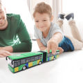 【Toy life hall】Metal Diecast Model Shuttle Bus Cars Toys Kids Back Vehicle. 