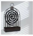 Bird Cage Mosquito Coil Holder, Creative Nordic Retro Iron Insect Mosquito Coil Holder, Repellent Rack for Hanging Handle Summer Anti Mosquito Supplies Black.