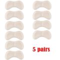 5Pairs Heel Insoles Patch Pain Relief Anti-wear Cushion Pads Feet Care Heel Protector Adhesive Back Sticker Shoes Insert Insole. 