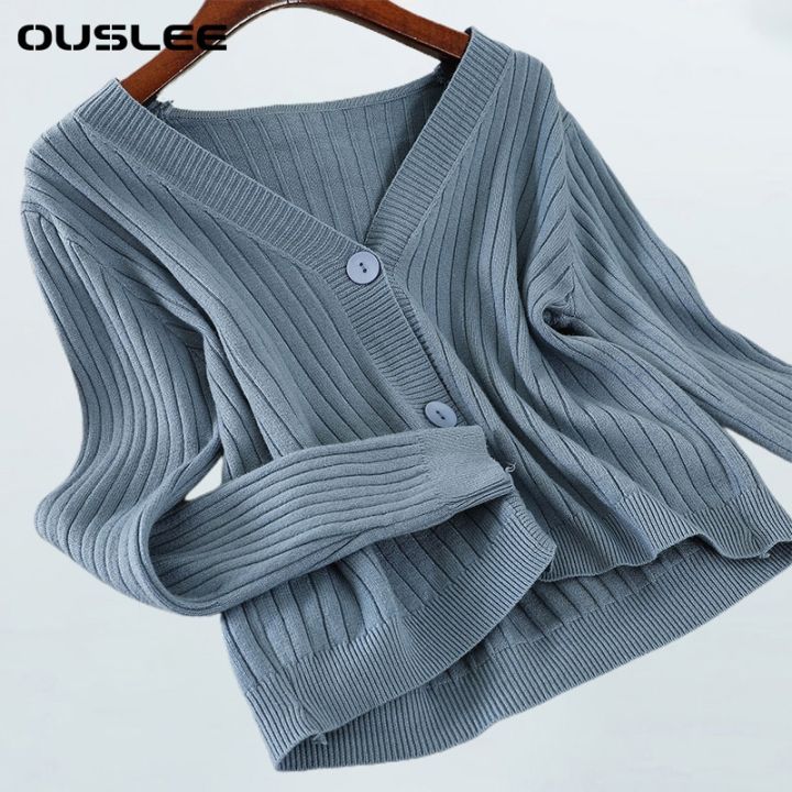 OUSLEE%202021%20Cardigan%20Sweater%20Women%20Spring%20Long%20Sleeve%20Short%20Sweaters%20Female%20Ribbed%20Knitted%20Jumper%20Tops%20Femme%20Casual%20Soft%20Outwear%20-%20Image%203