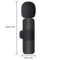 Wireless Lavalier Microphone Portable Audio Video Recording Mini Mic Noise Reduction Wireless Microphone Live Broadcast Gaming. 