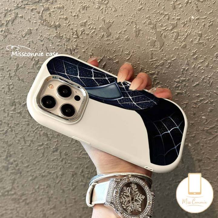 MissConnie%20Trend%20Brand%20Marvel%20Spider-Man%20Phone%20Case%20Compatible%20for%20IPhone%20Air%2017%2016%2011%2012%2014%2015%2013%20Pro%20Max%207Plus%208%207%20Plus%20XR%20X%20XS%20Max%20Creative%20Fashion%20Cool%20Plating%20Metal%20Lens%20Soft%20Cover%20-%20Image%204