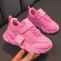 Spring and autumn, middle and large children's single shoes, girls' sneakers, girls' shoes, primary school students, velvet sneakers, light children's casual shoes. 