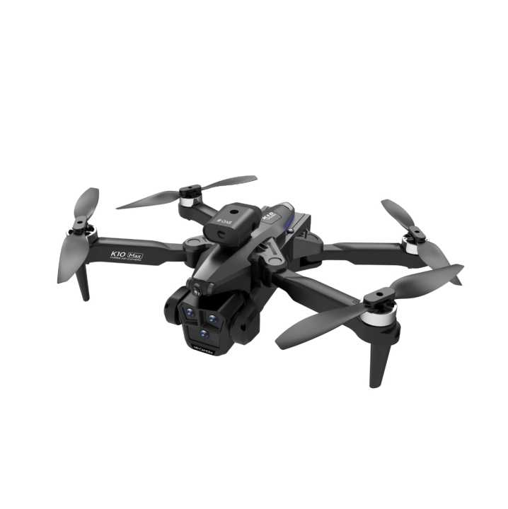 FLH K10 Max Drone Brushless Motor Triple Camera Duel Battery  Professional Three Camera Intelligent Optical Flow Localization Four-way Obstacle Avoidance Drone