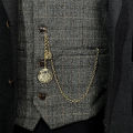 【Storewide Sale】 New Retro Vest Chain Men's Waistcoat Chain Long Chain Suit Multi-Purpose Corsage Pocket Watch Nostalgic Necklace Waist Chain Key Accessories. 