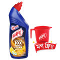 (Mug Free) Harpic Toilet Cleaner Liquid 750ml Lemon Power Plus 10x Total Clean, new & thicker formula kills 99.99% of germs with new Lemon Fragrance. 