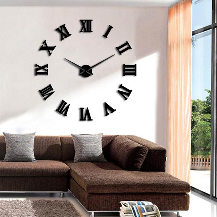 3D Diy Mirror Wall Clock
