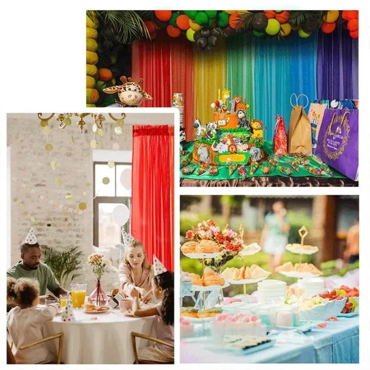 RYBHOME%207Pcs%20Colorful%20Rainbow%20Gradient%20Sheer%20Curtains%20for%20Living%20Room%20Tulle%20Curtain%20Drapes%20Sheer%20Window%20Curtains%20for%20Party%20Decor%20-%20Image%206