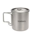 420ml Titanium Water Cup Picnic Camping Mug with Lid. 