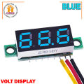 LED Display Mini 0.28 inch DC 0 -100V Digital Voltmeter 100V Volt Panel Indicator Monitor Voltage Meter-1PCS - Compact Digital Voltmeter -Blue.