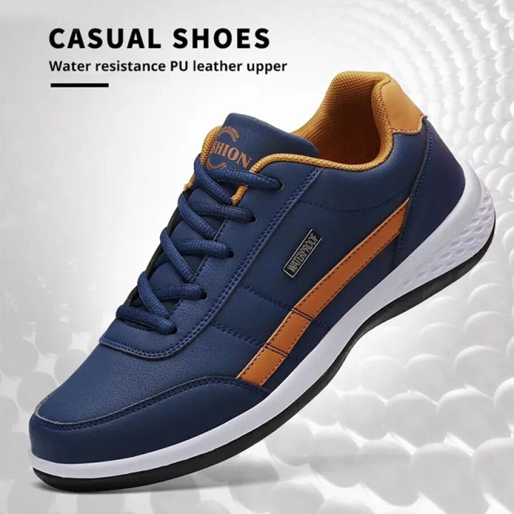 Fashion%20Casual%20Shoes%20Mens%20Outdoor%20Tennis%20Sneakers%20Lightweight%20Comfortable%20Lace%20Up%20PU%20Trainer%20Size%20Smaller%20Than%20Normals%20for%20Men%20KEEMEEUYZO%20-%20Image%202