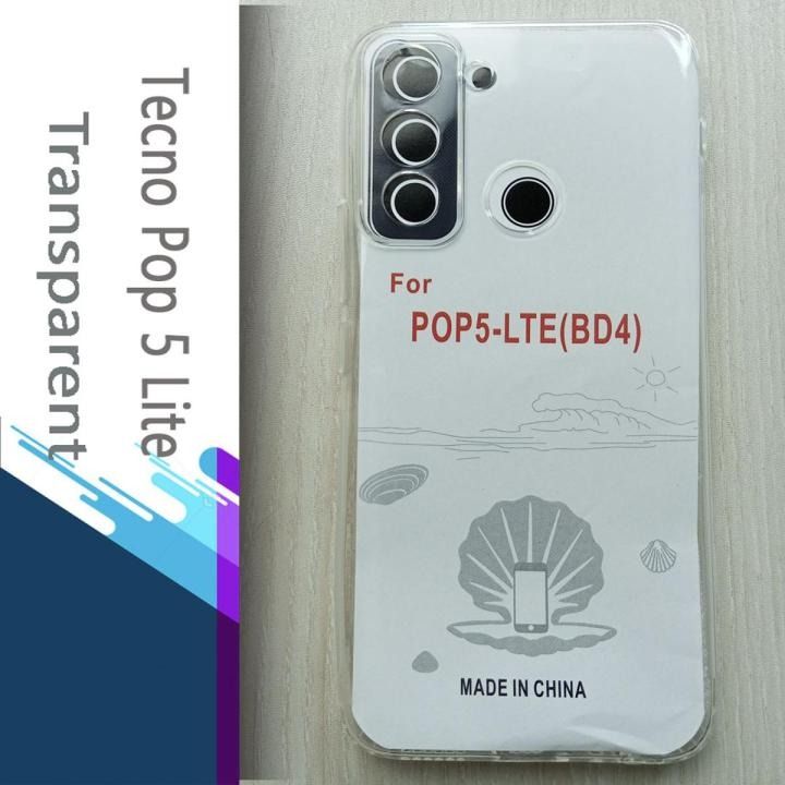 For%20Tecno%20Pop%205%20Lite%20Reinforced%20Shockproof%20Cushion%20Back%20Clear%20Hybrid%20Transparent%20Sof%20Tpu%20Back%20Cover%20-%20Image%202
