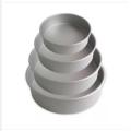 4 Pcs Aluminium Cake Mould Round Mold for Bread, Pudding & Baking tools Four(4)Pcs Set- Silver Color. 