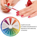 Color Wheel Pocket Size Paper Card Paint Learning Guide Mix Artist Chart. 