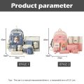 5pcs Sets Harajuku Kawaii Kids School Backpack Cute Women's Bagpack Bookbag Laptop Bag For Teenage Girls Rucksack Students Bag Amour zii. 