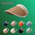 Ameesi Straw Hat Fine Workmanship Multiple Colors Empty Hole Sun Hat.