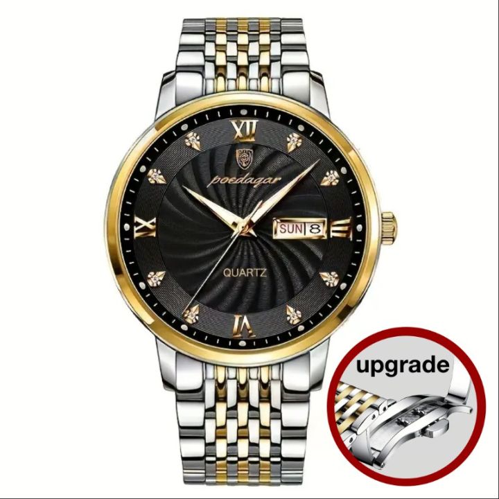 Men Business Steel Belt Simple Calendar Fully Automatic Analog Watch Business Men's Machinery Watch main image 1
