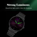 Luxury Men's Watch Waterproof Luminous Hands Automatic Date Stainless Steel Clock Quartz Watch Men's Business Wristwatch. 