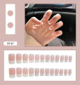 24pcs With Glue Fake nails With Design False nails Wearable press on nails  stylish pattern Artificial nails Full Cover nail art. 