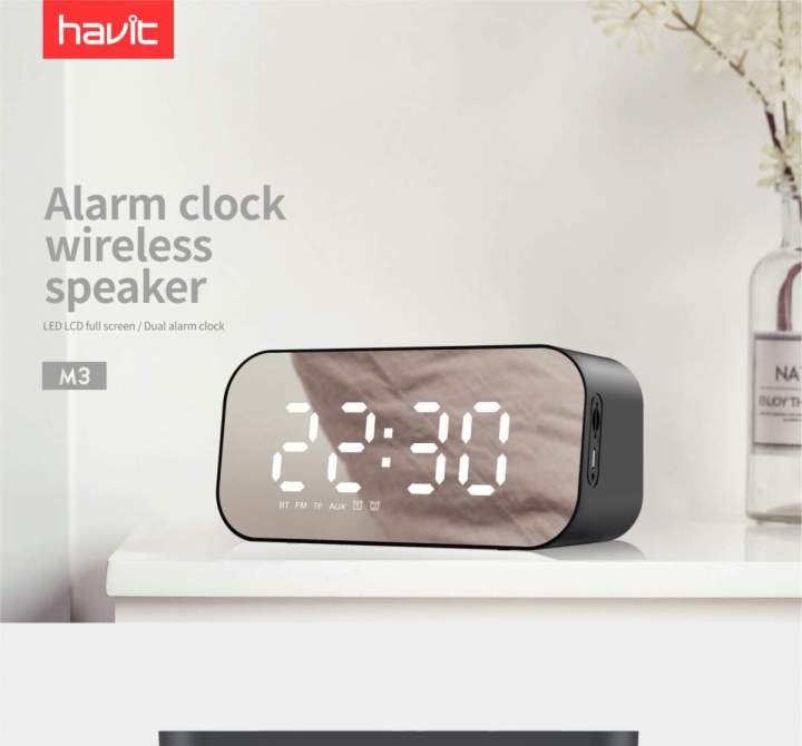Havit%20Mx701/M3%20Portable%20Bluetooth%20Speaker%20Alarm%20Clock%20Wireless%20Led%20Display%20Temperature%20With%20Fm%20Radio%20Support%20Aux%20Tf%20Usb%20Music%20Player%20-%20Speaker%20-%20Portable%20Table%20-%20Image%2010