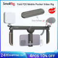 SmallRig Fold P20 Mobile Pocket Video Rig for Mobile Phone with 65-80mm Width Range With Cases On, W Cold Shoe for iPhone 15/14. 