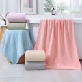 Coral Fleece Bath Towel Pure Cotton Water-Absorbing Quick-Drying Towels Thick Absorbent Beach Bath Towel. 