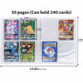 【happy one】Pokemon Cards Album 240pcs Holder Collections PokéMon Cards Binder For Pokemon Game Trade GX EX Card Folder Gift. 