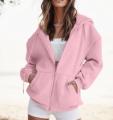 Cute Hoodies Women Teenage Girl Autumn Jacket Oversized Sweatshirt Casual Drawstring Clothing Zipper Y.