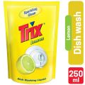 Trix Dishwashing Liquid 250ml Refill Lemon Fragrance for Scratch-Free Sparkling Clean Dishes, removes grease stains with power-rich thick foam. 