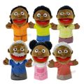 Cognition Teaching Educational Black Skin African Plush Toys Hand Puppet Plush Hand Puppet Finger Dolls Finger Puppets.