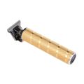 Portable Hair Clipper with 3pcs Comb 1pcs Deaning Brush - gold. 