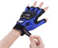 Biker Half Fingered Gloves - Blue - Size- XXL.