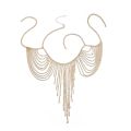 Multi Layers Chest Bra Chain Body Jewelry Necklace For Women Metal Body Chain Harness Party Music Festival Accessories.