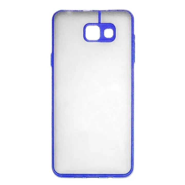For Samsung Galaxy A7 (2016) Frosted Matte Shockproof Hard Phone Case Bumper Back Cover Luxurious Translucent Smoky Fashion Back Shell Case - Phone Back Cover
