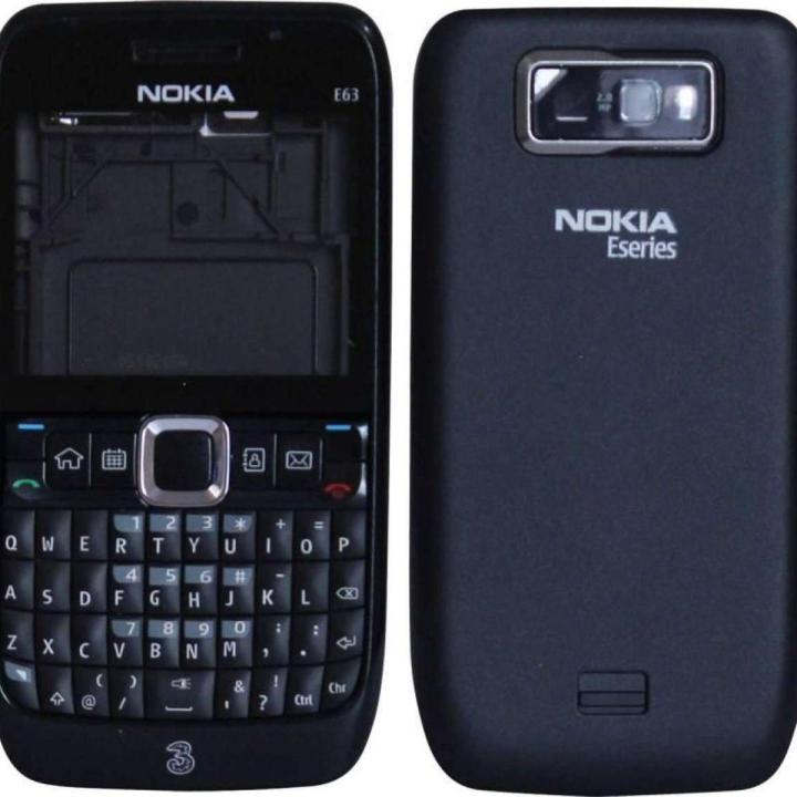 For Nokia E63 Front & Back Side Mobile Casing / Housing with Keypad - মোবাইল ফোন - Phone - Camera